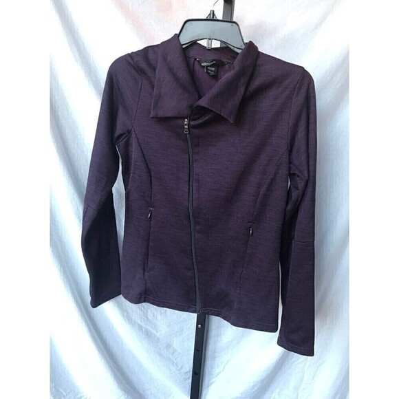 North End Jogger jacket fitted deep purple size small - Picture 2 of 6